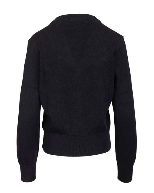 AMI Black De Cur Cardigan