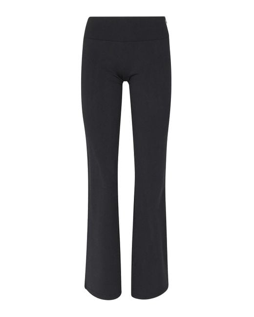 Courreges Black Jersey Scuba Pants