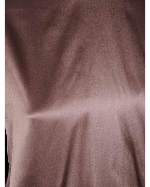 Dries Van Noten Purple Chaddy 2033 Strech Satin Shirt