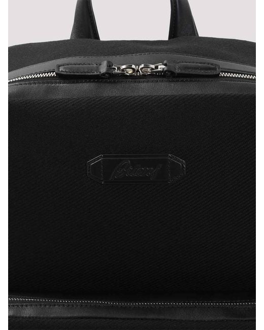 Brioni Black Backpack for men