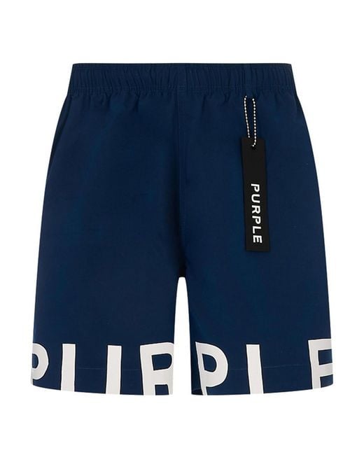 Purple Brand Blue All Round Shorts for men