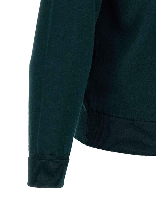 John Smedley Green Marcus Sweater for men