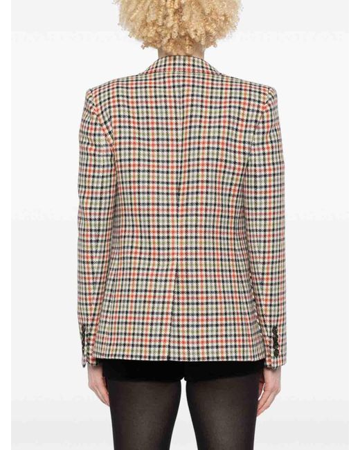 【関税＆送料込み】ChloAC Single-Breasted Checked Jacket Chloe Check Single-Breasted Jacket | Neiman Marcus