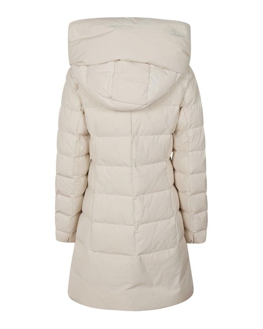 Woolrich White Puffy Prescott Parka