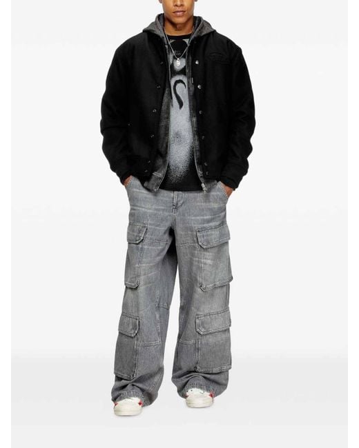 DIESEL Black 'J-Arry' Bomber Jacket for men