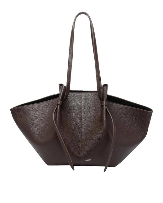 Yuzefi Brown Large Mochi Shoulder Bag