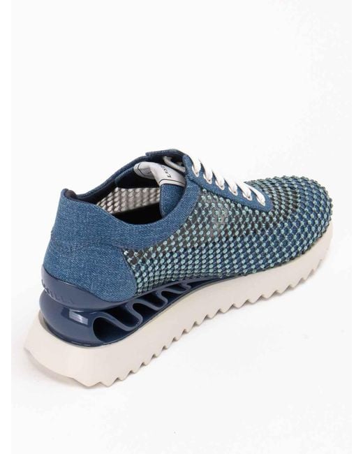 Le Silla Blue Sneakers