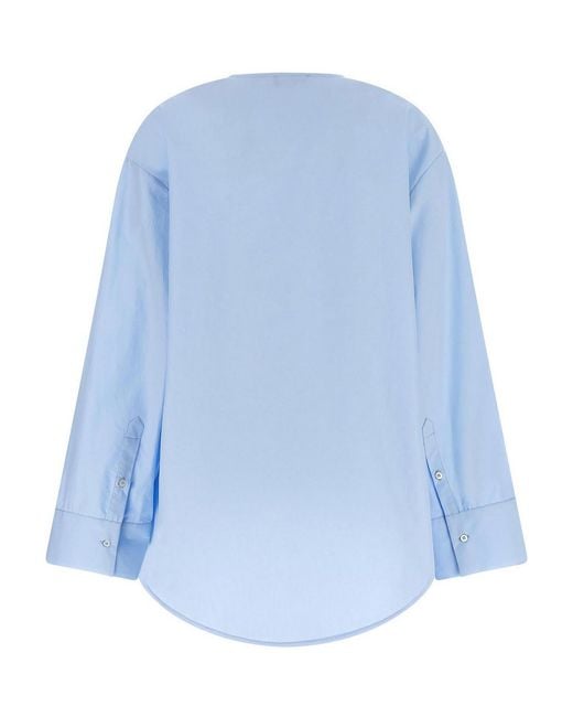 Fabiana Filippi Blue Poplin Shirt