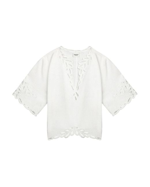 Isabel Marant White Top Shana