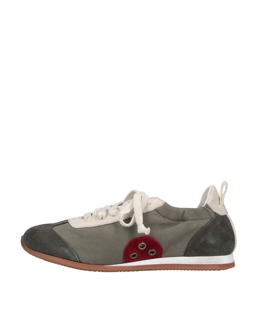Uma Wang Gray Leather Sneakers
