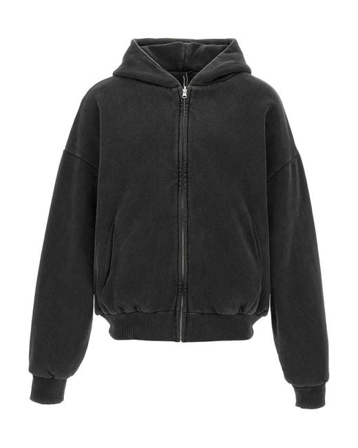 Entire studios Black Thermarl Hood Washed Hoodie for men