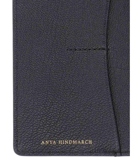 Anya Hindmarch Black Passport Holder