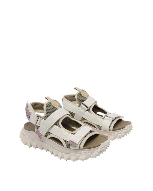Moncler White Trailgrip Vela Sandals