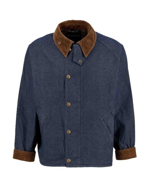 Barbour Blue Transport Denim Casual Jacket for men