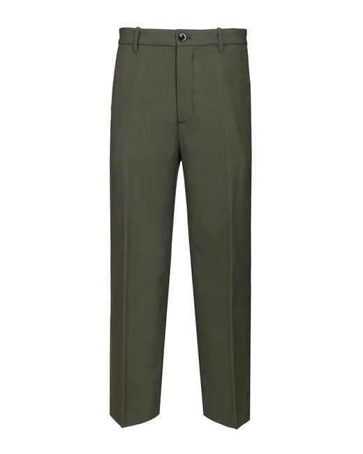 Nine:inthe:morning Green Tailored Trousers for men