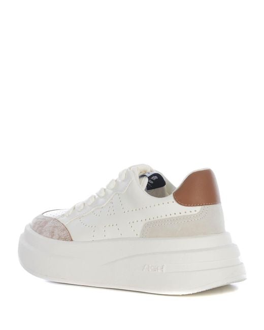 Ash White Calfskin Sneakers