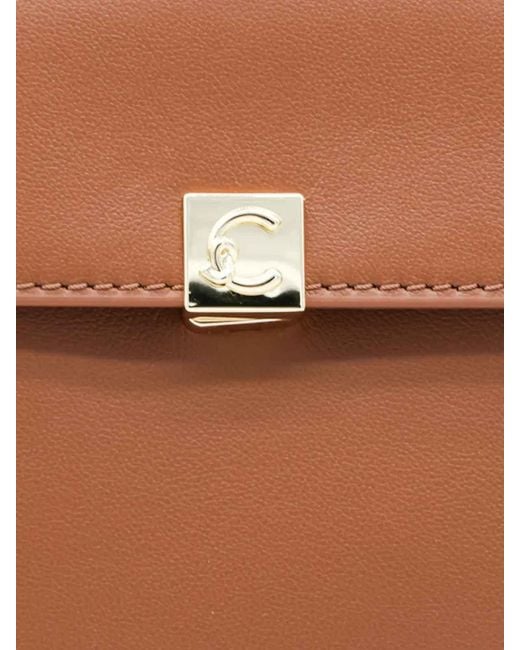 Coccinelle Brown Handbag Smooth Leath/Suede Leath