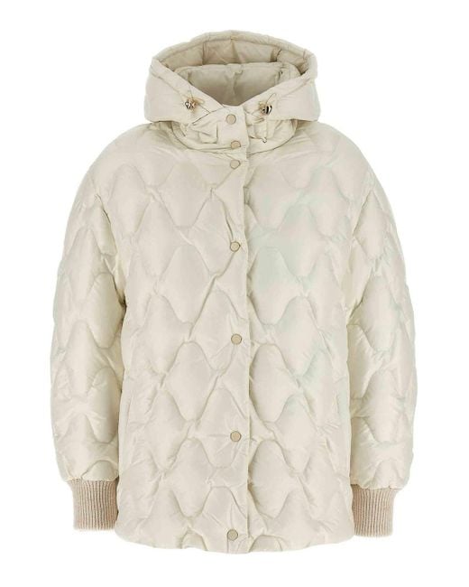Fabiana Filippi Natural Hooded Down Jacket