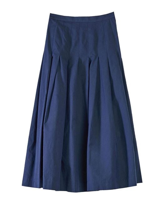Paul Smith Blue Long Pleated Skirt