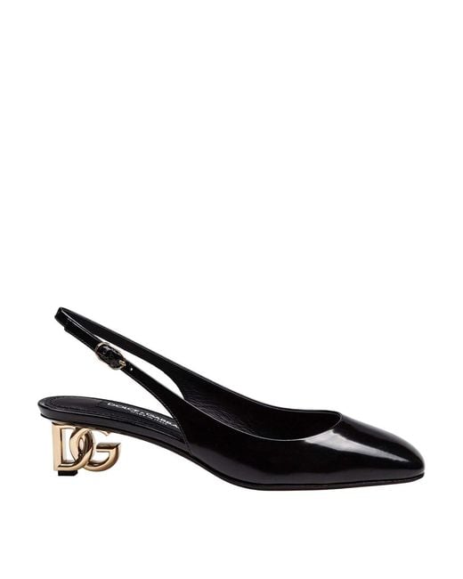 Dolce & Gabbana Black Slingback From The Jackie New Line