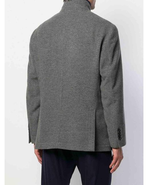 Brunello Cucinelli Gray Water Resistant Jacket for men