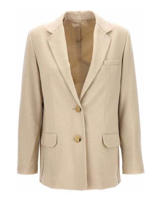 Helmut Lang Natural Logo Band Blazer