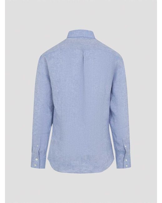 Brunello Cucinelli Blue Shirt for men