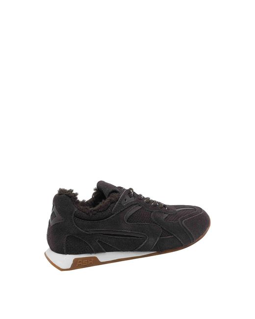 Ash Black Dark Kasar Fur Sneakers