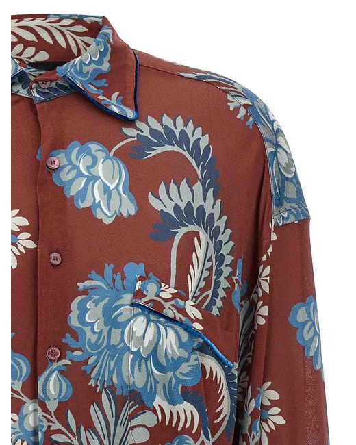 Etro Multicolor Floral Foliage Shirt