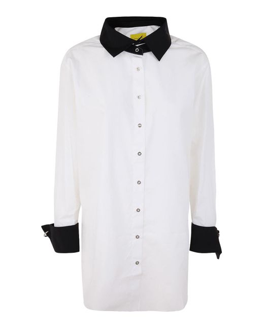 Marques'Almeida White Cuffed Shirt