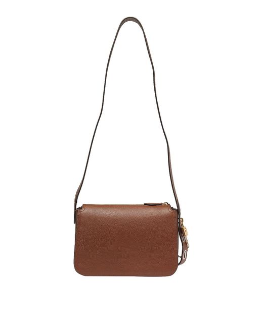 Mulberry Brown Leather Bag With Logo