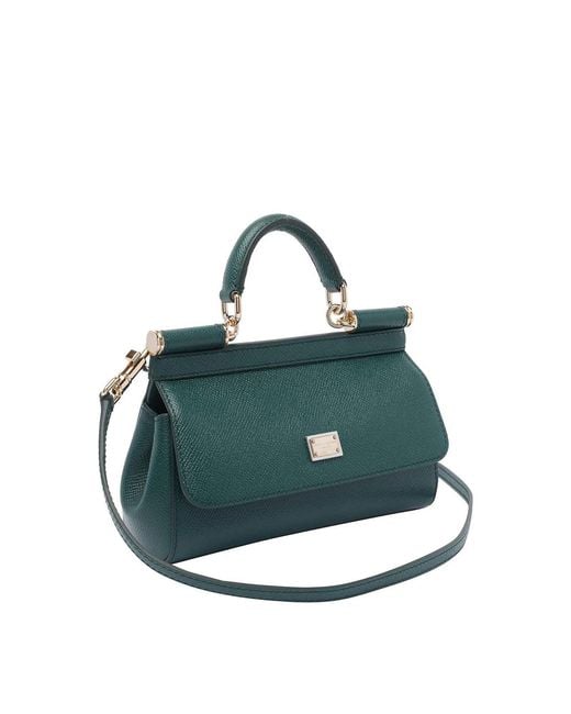 Dolce & Gabbana Green Small Sicily Handbag