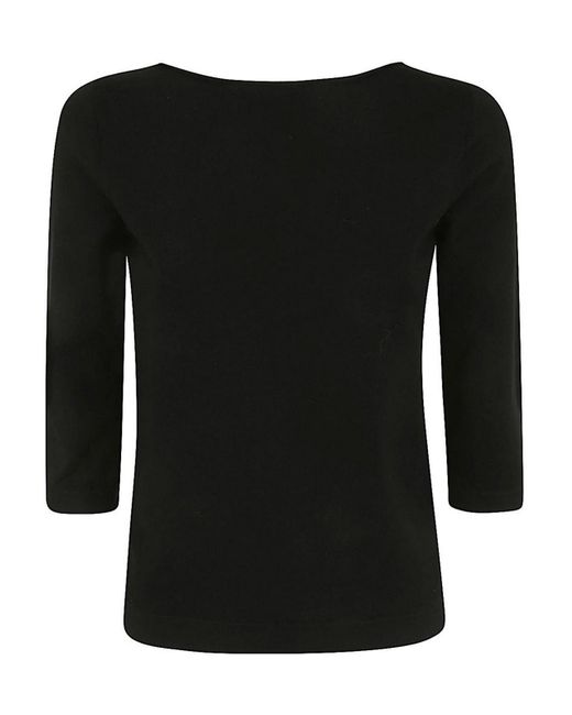Liviana Conti Black 3/4 Sleeves T-shirt