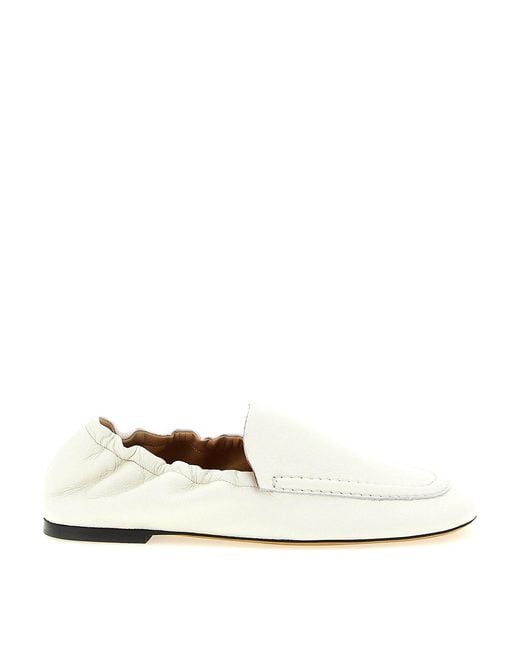 Odissi White Siena Nappa Moccasins