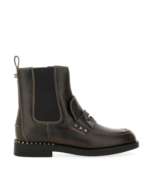 Ash Black Boot Wings Studs