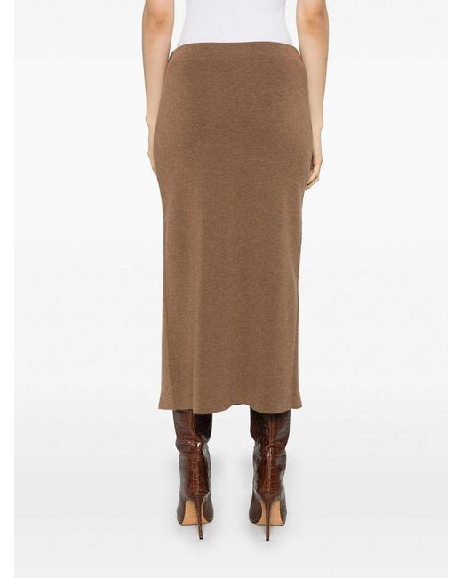 P.A.R.O.S.H. Brown Skirt