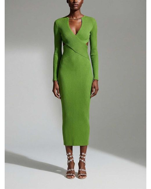 Elisabetta Franchi Green Knit Dress