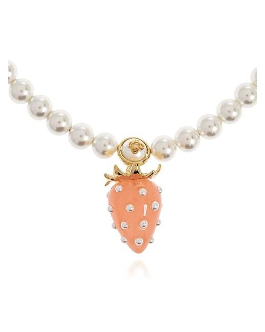 Casablanca White Strawberry Necklace