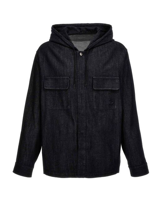 Giorgio Armani Blue Denim Jacket for men