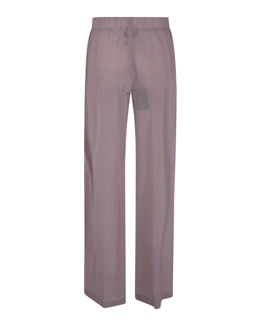 Seventy Purple Mixed Silk Sand Wash Trousers