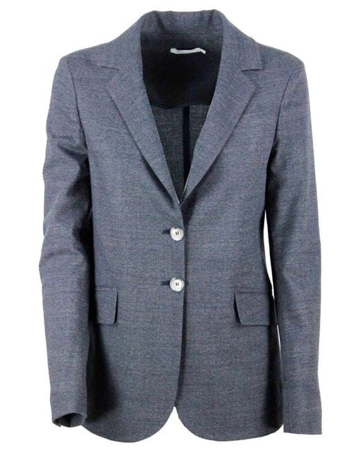 Barba Napoli Blue Single-Breasted Jacket
