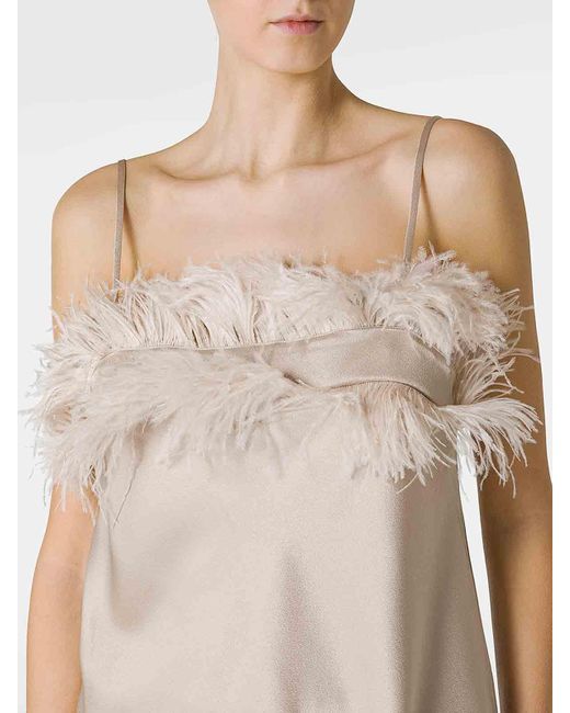Antonelli Natural Top With Feathers