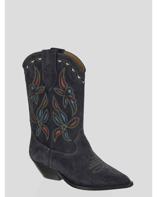 Isabel Marant Black Faded Boots