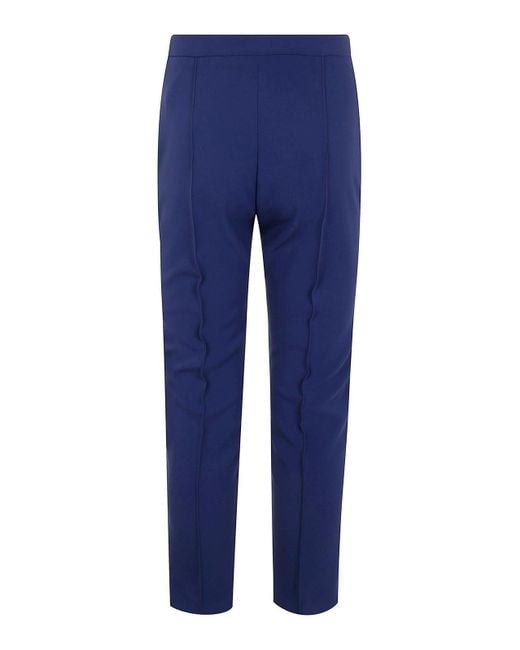 Elisabetta Franchi Blue Regular Classic Trousers