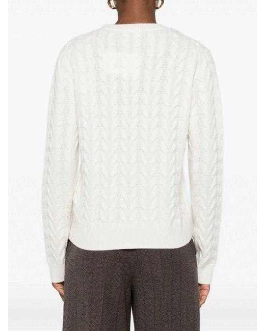Max Mara White Sweater