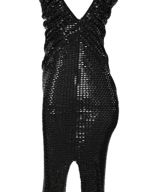 Self-Portrait Black Draped Dress