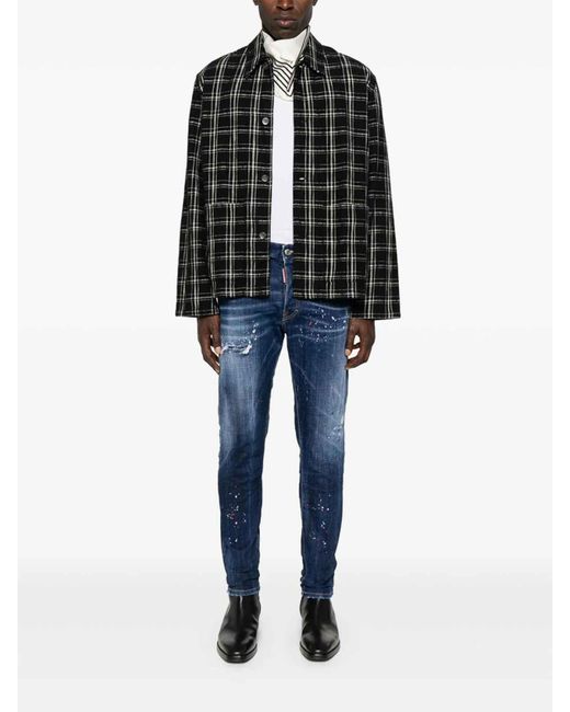 DSquared² Blue Stretch Cotton Jeans for men
