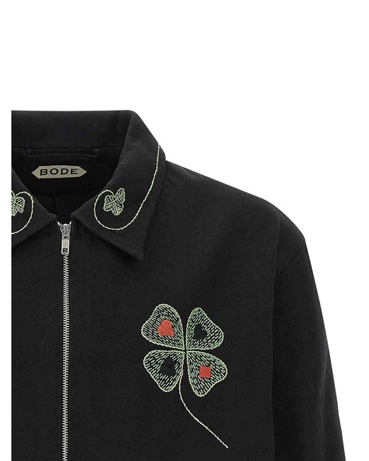 Bode Black Lucky Draw Jacket for men