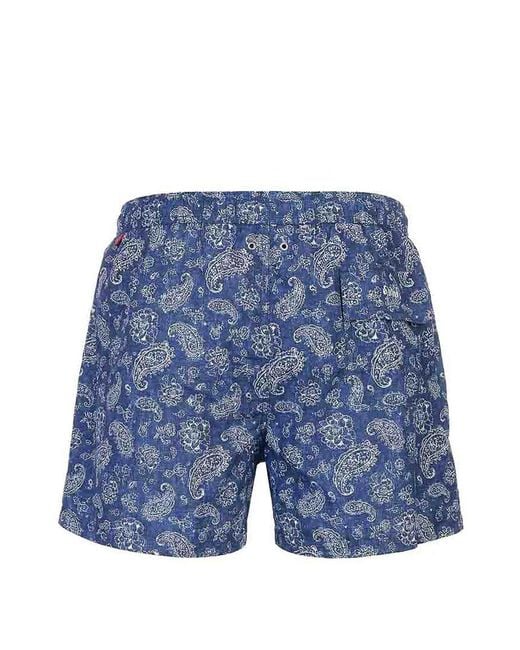 Kiton Blue Swimsuit for men
