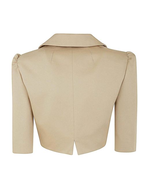 Patou Natural Short Sleeves Cotton Jacket